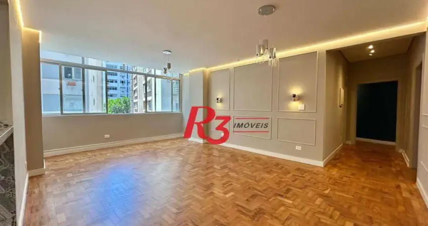 Apartamento com 3 dormitórios à venda, 155 m² por r$ 1.530.000,00 - gonzaga - santos/sp
