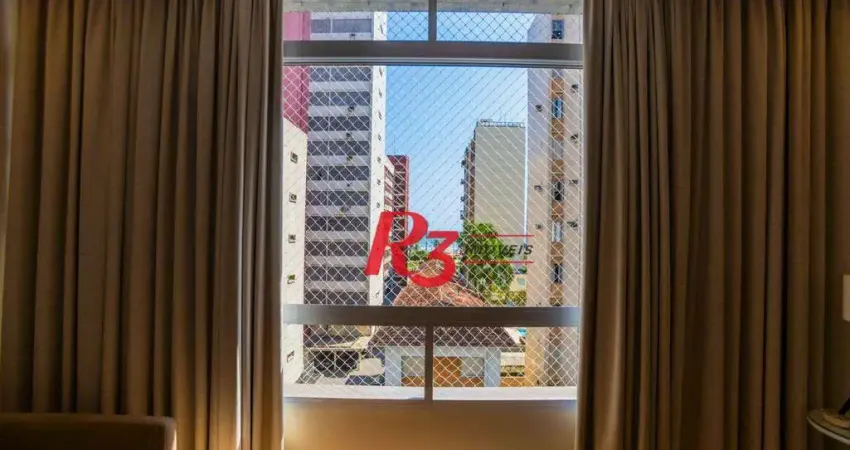 Apartamento com 1 dormitório à venda, 46 m² por r$ 540.000,00 - boqueirão - santos/sp