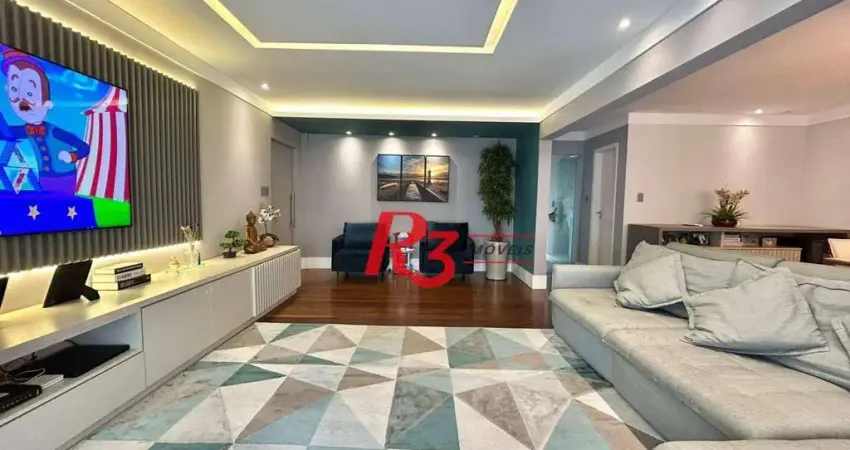 Apartamento com 4 dormitórios à venda, 206 m² por r$ 1.800.000,00 - aparecida - santos/sp