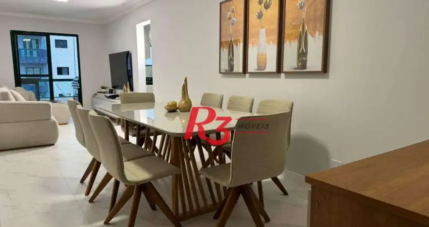 Apartamento com 3 dormitórios à venda, 103 m² por r$ 750.000,00 - canto do forte - praia grande/sp