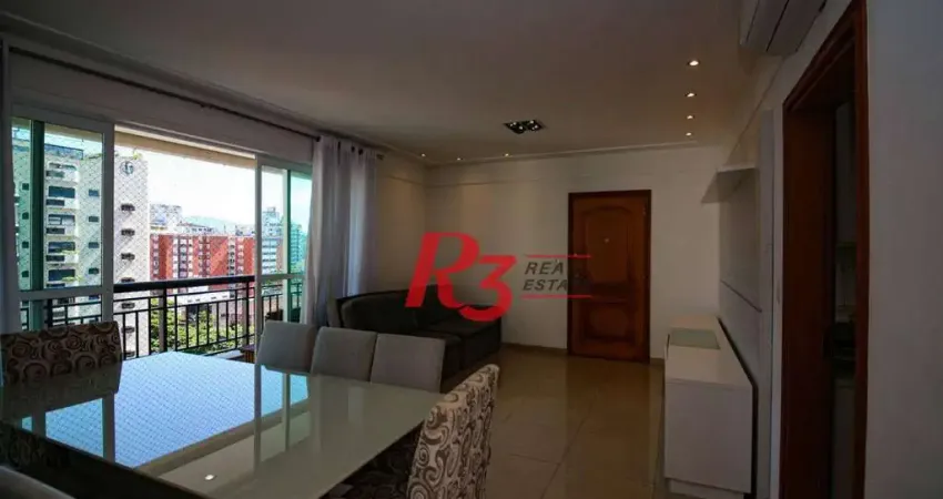 Apartamento à venda, 138 m² por r$ 1.400.000,00 - gonzaga - santos/sp