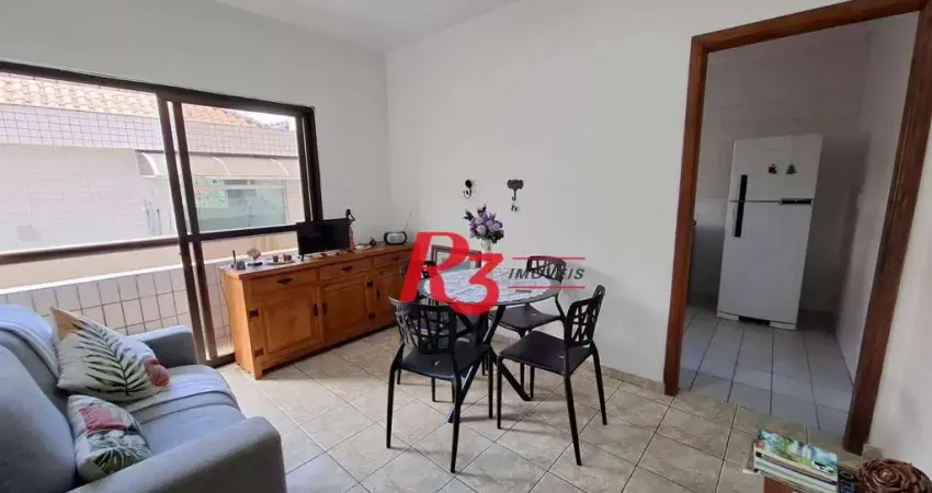 Apartamento com 1 dormitório à venda, 46 m² por r$ 420.000,00 - embaré - santos/sp