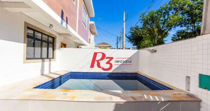 Sobrado com 3 dormitórios à venda, 140 m² por r$ 1.510.000,00 - vila belmiro - santos/sp