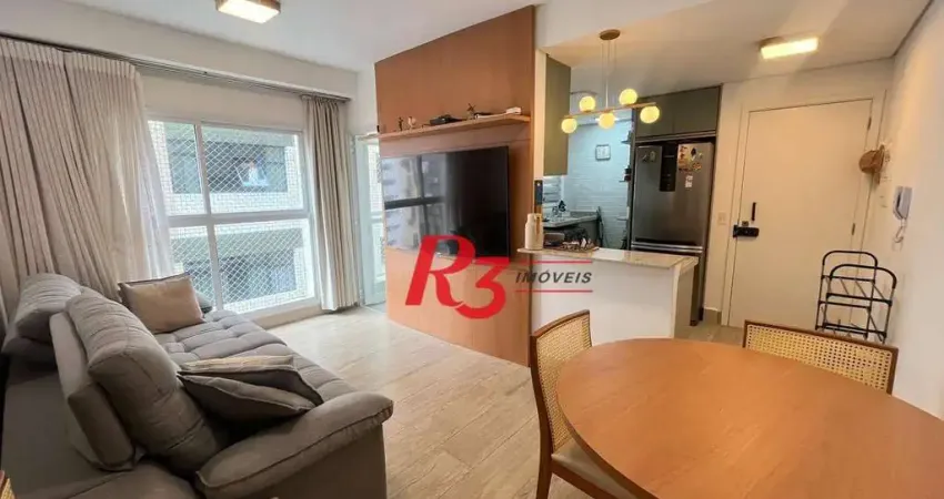 Apartamento com 2 dormitórios à venda, 82 m² - aparecida - santos/sp