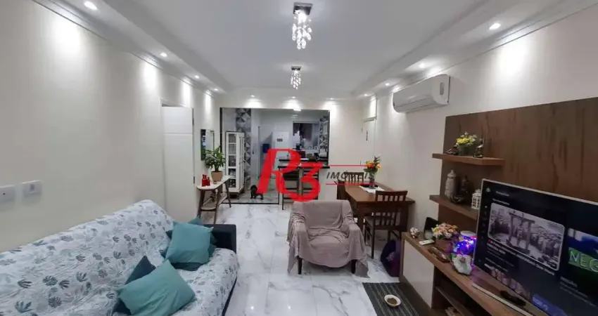 Apartamento com 2 dormitórios à venda, 105 m² por r$ 715.000,00 - ponta da praia - santos/sp