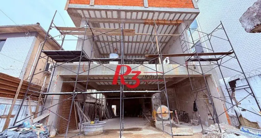 Loja para alugar, 600 m² por r$ 26.608,70/mês - encruzilhada - santos/sp