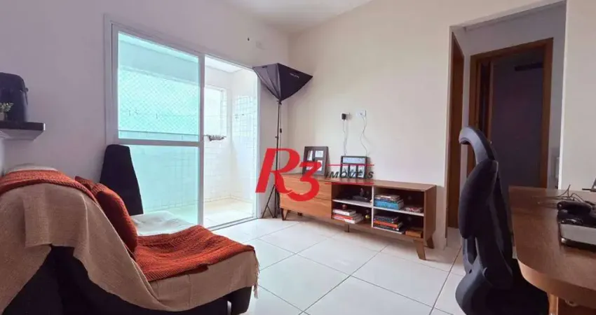Apartamento com 1 dormitório à venda, 38 m² por r$ 339.000,00 - macuco - santos/sp