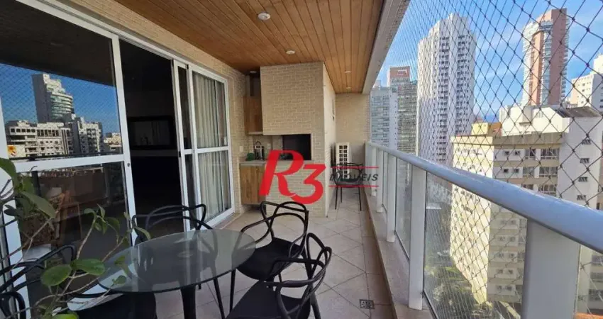 Apartamento com 4 dormitórios, 243 m² - venda por r$ 3.249.000,00 ou aluguel por r$ 15.000,00/mês - gonzaga - santos/sp