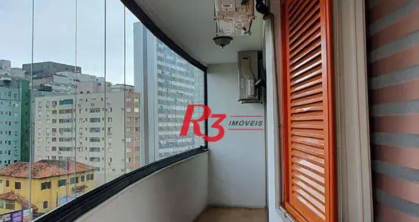 Apartamento com 2 dormitórios para alugar, 126 m² por r$ 4.500,00/mês - josé menino - santos/sp