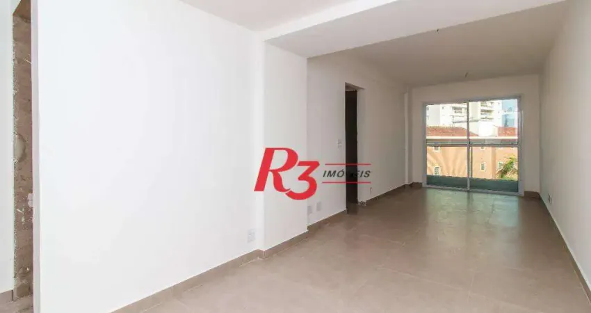 Apartamento com 2 dormitórios à venda, 65 m² por r$ 670.000,00 - marapé - santos/sp