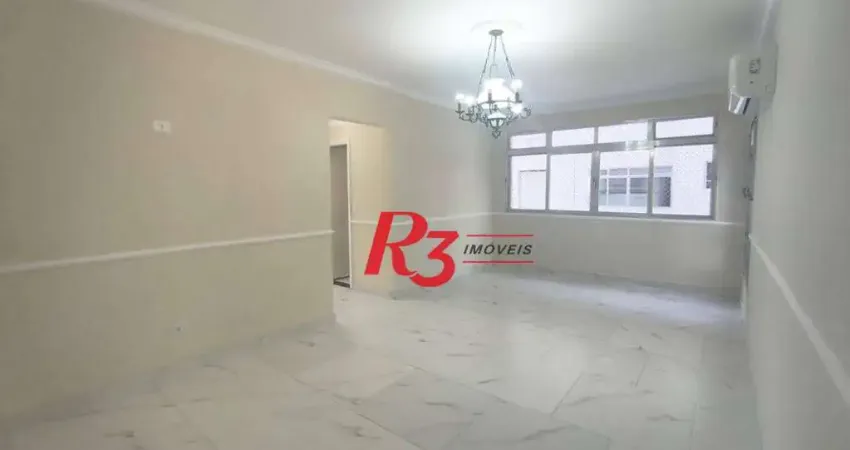 Apartamento com 2 dormitórios para alugar, 108 m² por r$ 5.500,00/mês - embaré - santos/sp