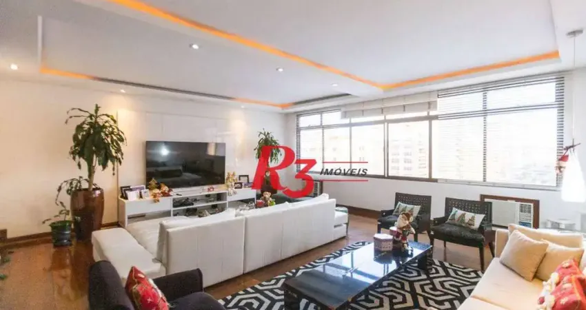 Apartamento com 4 dormitórios à venda, 238 m² por r$ 2.600.000,00 - boqueirão - santos/sp