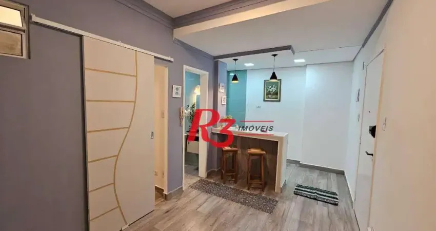 Studio com 1 dormitório à venda, 33 m² por r$ 350.000,00 - aparecida - santos/sp