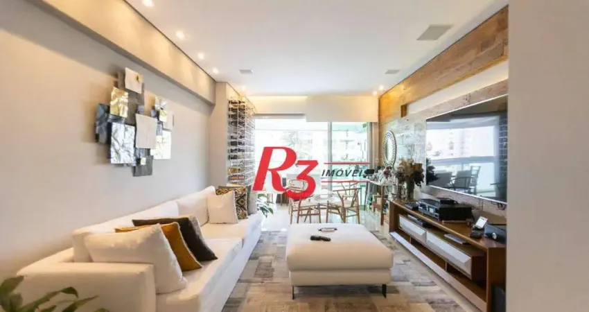 Apartamento com 2 dormitórios à venda, 134 m² por R$ 2.200.000,00 - Ponta da Praia - Santos/SP