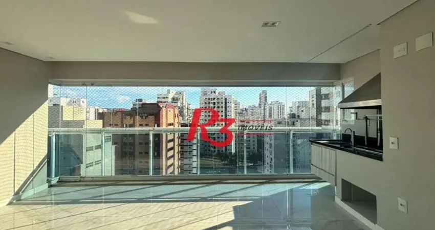 Apartamento com 3 dormitórios à venda, 143 m² por R$ 2.860.000,00 - Boqueirão - Santos/SP