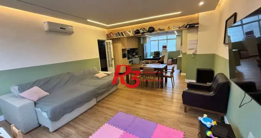 Apartamento com 3 dormitórios à venda, 157 m² por R$ 1.200.000,00 - Aparecida - Santos/SP