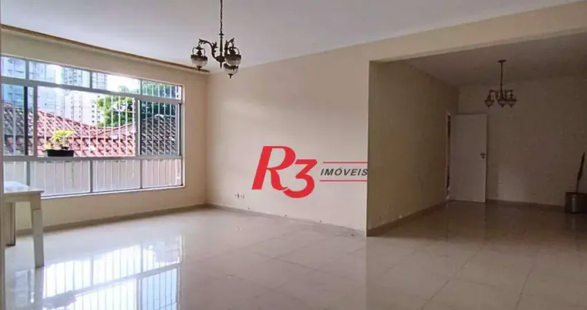 Apartamento, 135 m² - venda por R$ 850.000,00 ou aluguel por R$ 5.500,02/mês - Pompéia - Santos/SP