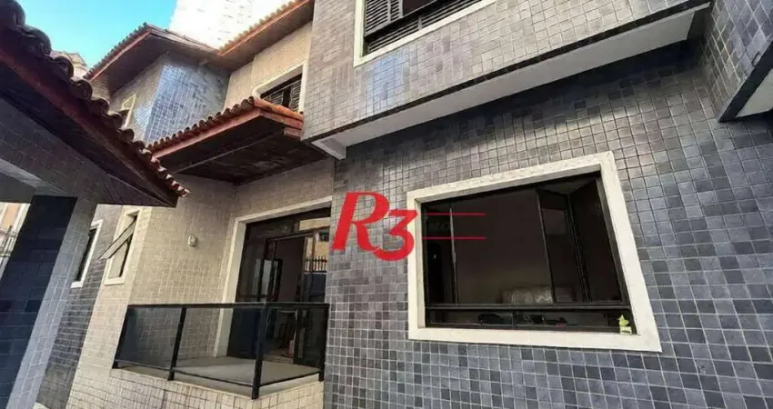 Sobrado com 4 dormitórios à venda, 266 m² por R$ 2.800.000,00 - Gonzaga - Santos/SP