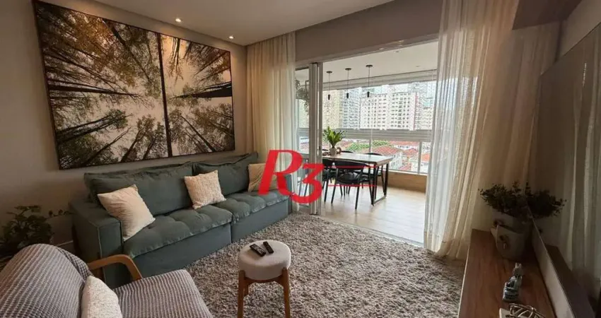 Apartamento com 3 dormitórios à venda, 125 m² por R$ 1.950.000,00 - Embaré - Santos/SP