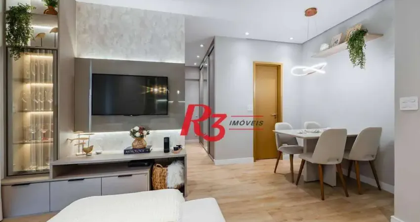 Studio com 1 dormitório à venda, 43 m² por R$ 600.000,00 - Campo Grande - Santos/SP