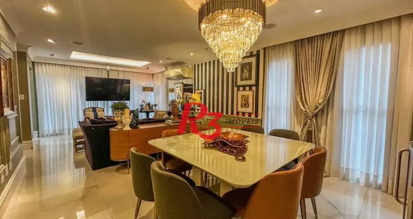 Apartamento com 3 dormitórios à venda, 150 m² por R$ 1.650.000,00 - Pompéia - Santos/SP