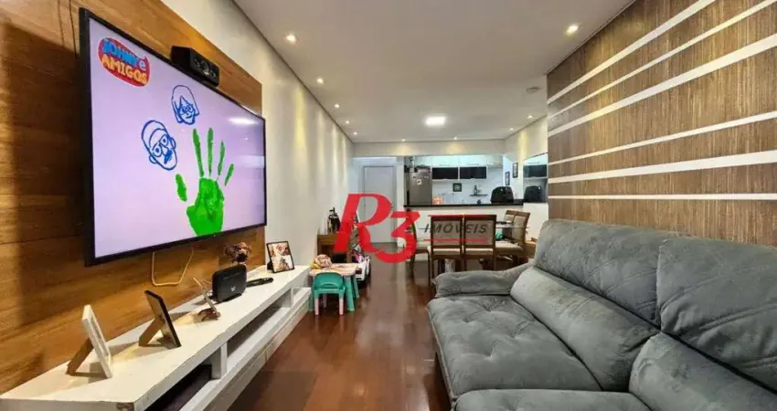 Apartamento com 3 dormitórios à venda, 86 m² por R$ 899.000,00 - Macuco - Santos/SP
