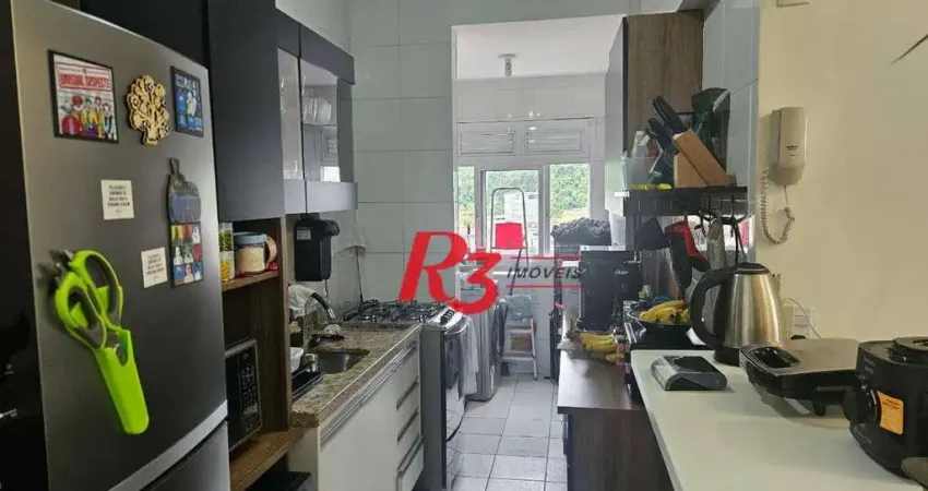 Apartamento com 2 dormitórios à venda, 60 m² por R$ 455.000,00 - Vila Matias - Santos/SP