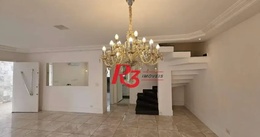 Sobrado com 4 dormitórios à venda, 230 m² por R$ 1.920.000,00 - Ponta da Praia - Santos/SP