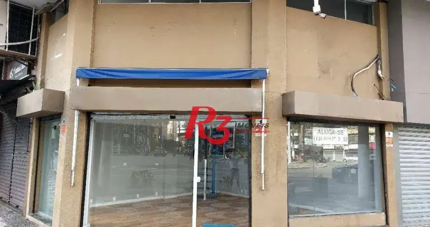 Loja, 55 m² - venda por R$ 2.150.000,00 ou aluguel por R$ 12.000,00/mês - Gonzaga - Santos/SP
