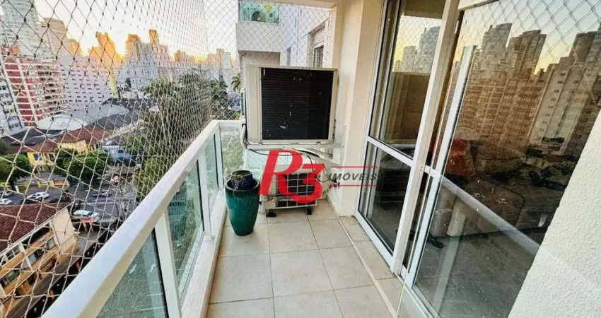 Apartamento para alugar, 47 m² por R$ 4.600,00/mês - Boqueirão - Santos/SP