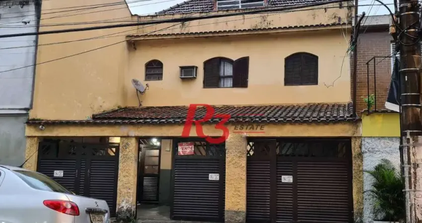 Sobrado com 4 dormitórios à venda, 291 m²  - Encruzilhada - Santos/SP