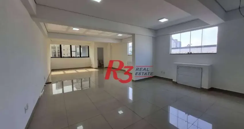 Sala para alugar, 51 m² por R$ 3.500,02/mês - Embaré - Santos/SP