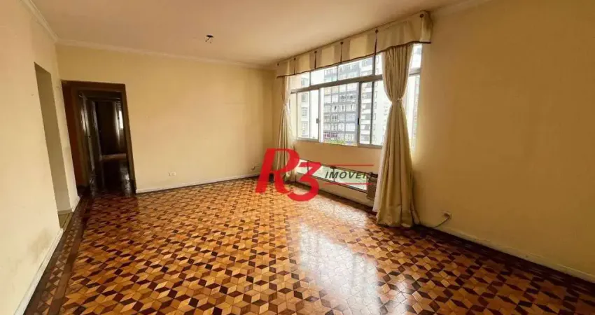 Apartamento com 3 dormitórios à venda, 133 m² por r$ 680.000,00 - gonzaga - santos/sp