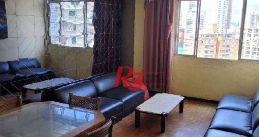 Apartamento com 2 dormitórios à venda, 85 m² por R$ 640.000,00 - Gonzaga - Santos/SP