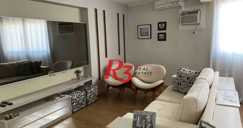 Apartamento com 3 dormitórios à venda, 93 m² por R$ 1.300.000,00 - Gonzaga - Santos/SP