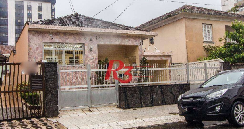 Casa com 4 dormitórios à venda, 500 m² por R$ 4.390.000,00 - Marapé - Santos/SP