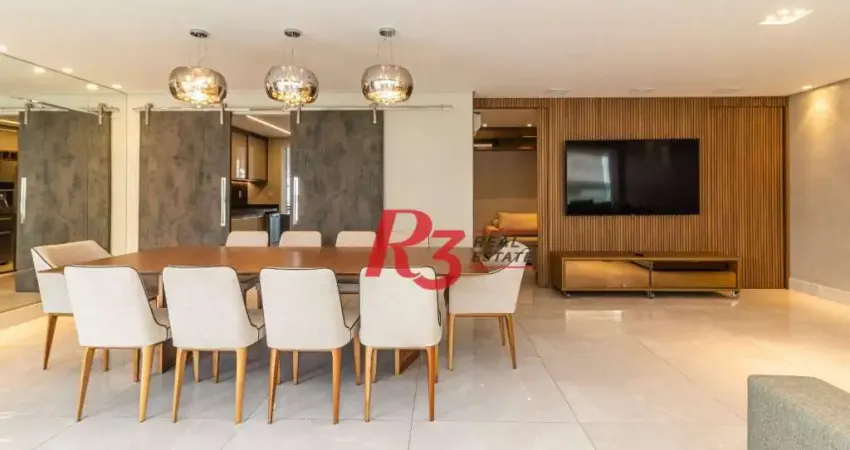 Apartamento com 4 dormitórios à venda, 192 m² por r$ 2.808.000,00 - gonzaga - santos/sp