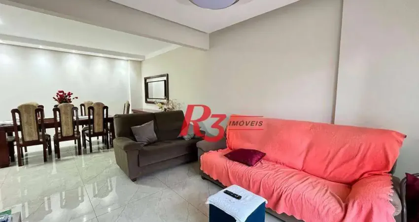Apartamento com 3 dormitórios à venda, 138 m² por R$ 1.300.000,00 - Ponta da Praia - Santos/SP