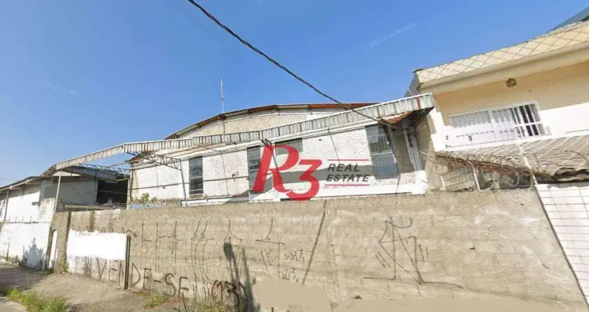 Galpão, 1034 m² - venda por r$ 3.203.000,00 ou aluguel por r$ 22.400,01/mês - vila valença - são vicente/sp