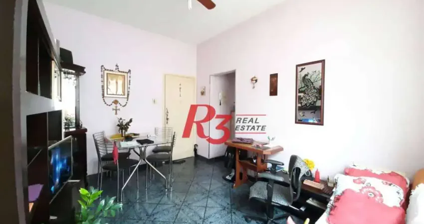 Apartamento com 1 dormitório à venda, 44 m² por r$ 300.000,00 - vila matias - santos/sp