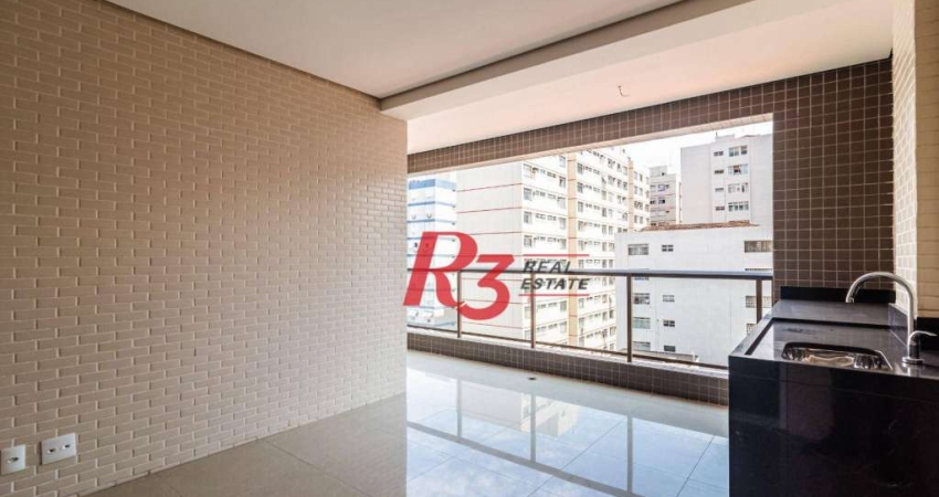 Apartamento à venda, 128 m² por R$ 1.650.000,00 - Embaré - Santos/SP