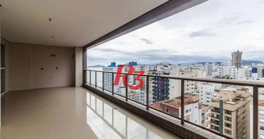 Apartamento com 3 dormitórios à venda, 210 m² - Embaré - Santos/SP