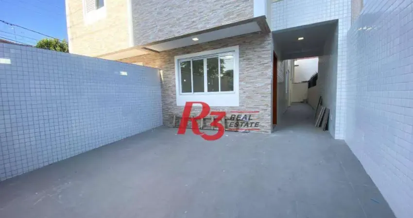 Sobrado com 3 dormitórios à venda, 120 m² por R$ 1.245.000,00 - Boqueirão - Santos/SP
