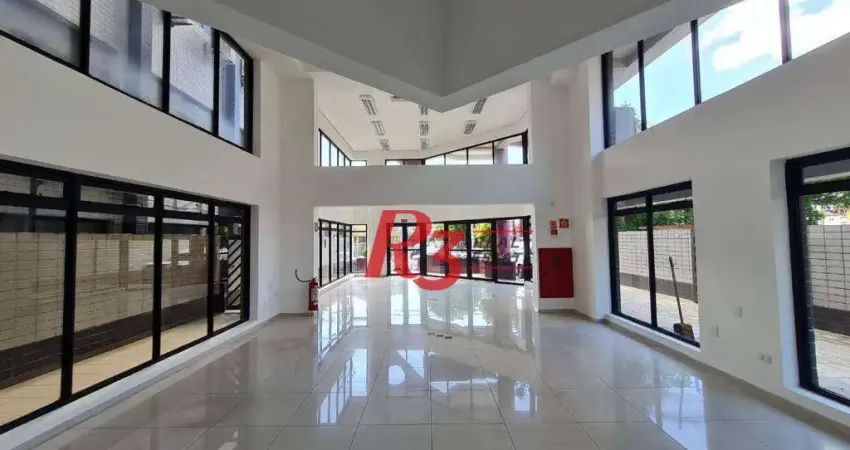 Loja, 382 m² - venda por R$ 3.500.000,00 ou aluguel por R$ 21.816,00/mês - Boqueirão - Santos/SP