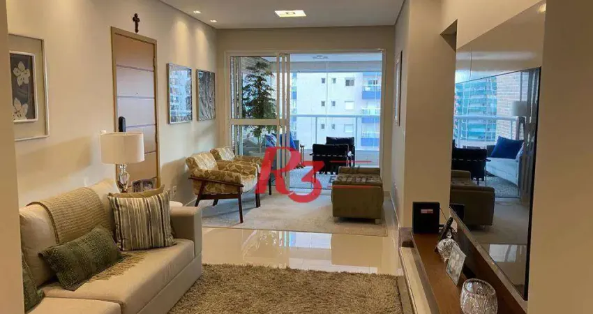 Apartamento com 3 dormitórios à venda, 127 m² por R$ 1.950.000,00 - Boqueirão - Santos/SP