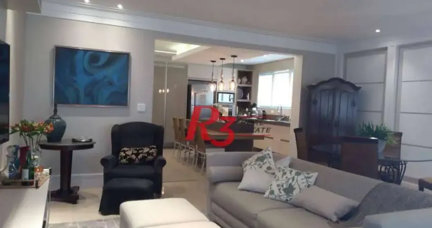 Apartamento com 3 dormitórios à venda, 160 m² - Gonzaga - Santos/SP