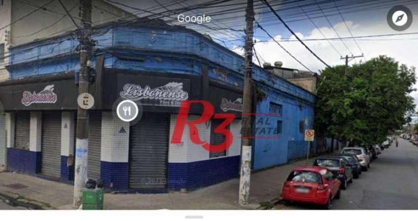 Terreno à venda, 500 m² por R$ 850.000,00 - Centro - Santos/SP