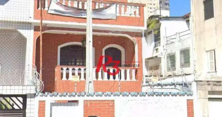 Sobrado com 2 dormitórios para alugar, 250 m² por r$ 6.000,00/mês - pompéia - santos/sp