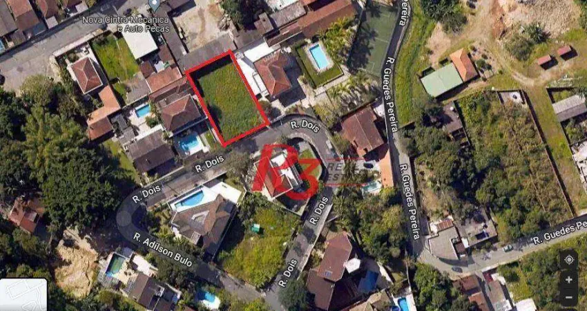 Terreno à venda, 700 m² por R$ 980.000,00 - Morro de Nova Cintra - Santos/SP