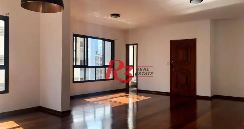 Apartamento com 3 dormitórios para alugar, 162 m² por R$ 8.000,02/mês - Ponta da Praia - Santos/SP